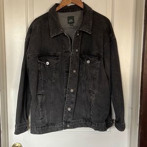 Washed black denim Jacket